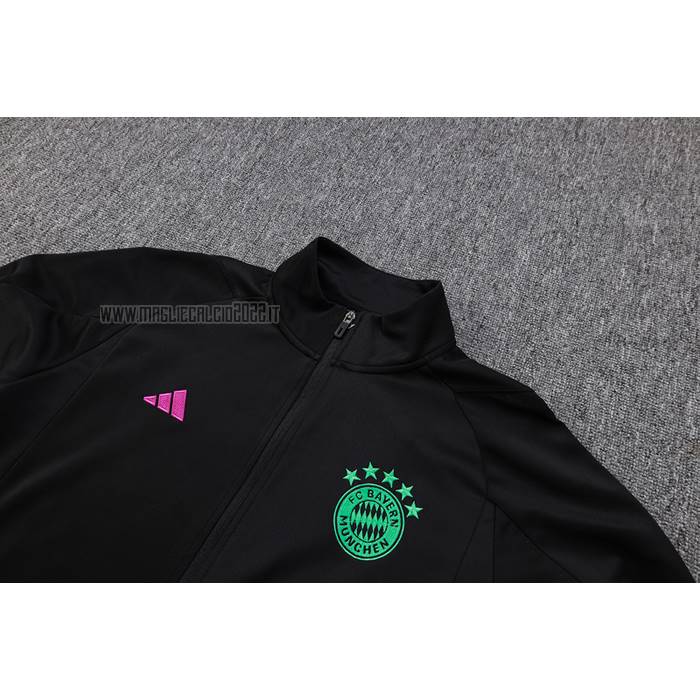 Tuta da Track de Giacca del Bayern Monaco Bambino 2023-2024 Nero